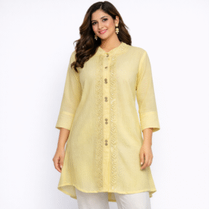 Lemon Embroidered Women’s Top