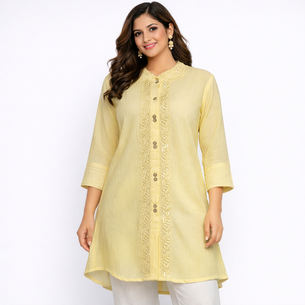 Lemon Embroidered Women’s Top - Image 1